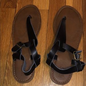 Black Sandals Size 8